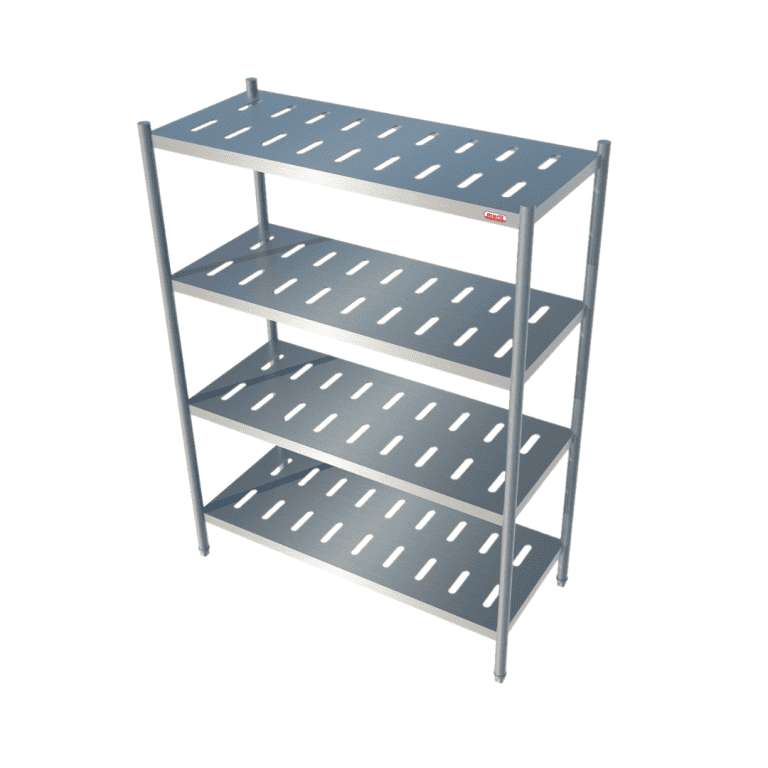 Stainless Steel 4-Tier Slotted Racks - Merit Stainless Steel