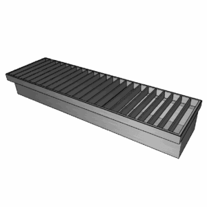Stainless Steel Trench Grate with Sump Pan